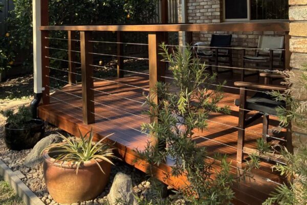 Finished patio deck